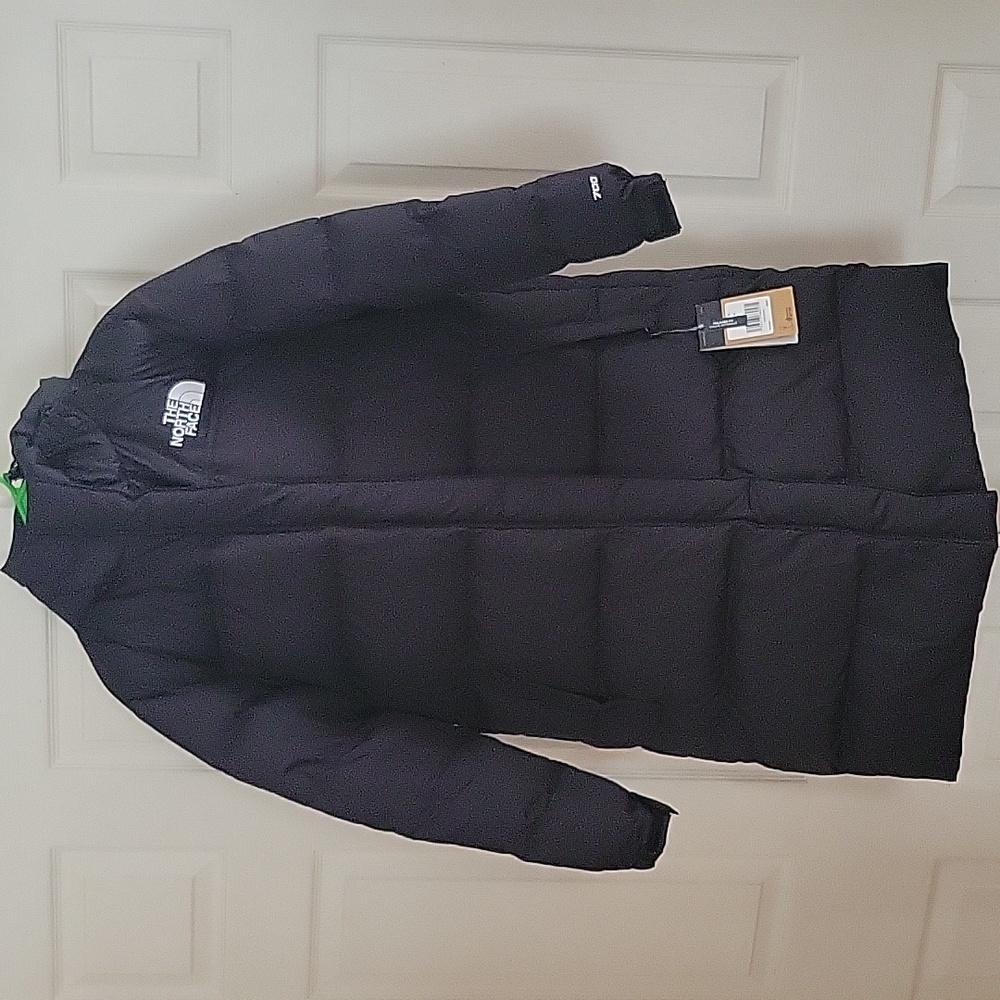The North Face Long Black Down Jacket New With Tags On